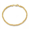 S925 Byzantine Chain Silver Bracelet Wholesale 18k gold plated