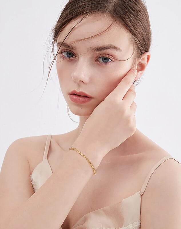 S925 Byzantine Chain Silver Bracelet Wholesale 4