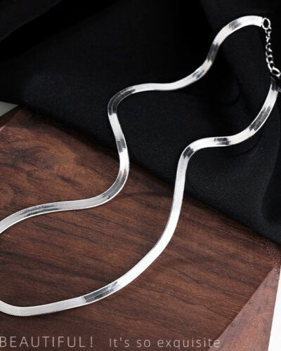 Vaihtoehtoinen näkymä S925 Herringbone Sterling Silver Chain Wholesale:stä