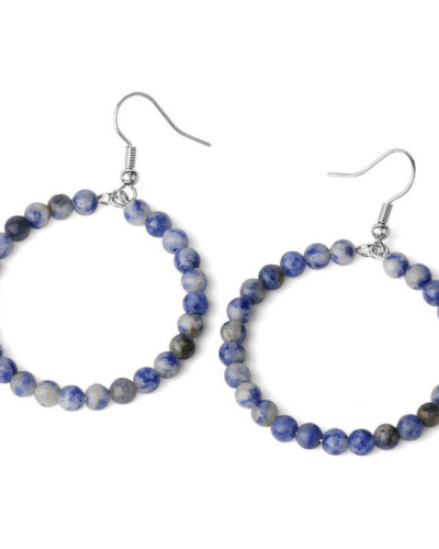 Large Chic Crystal Earrings Bead Hoops for Women Wholesale