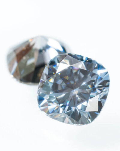 Square Brilliant Cut Grey Moissanite Loose Stones