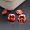 Square Brilliant Cut Red Moissanite Loose Stones