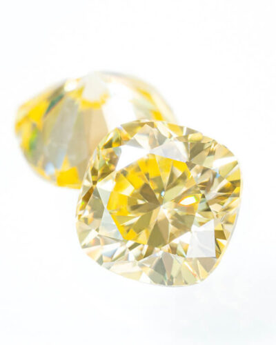 Square Brilliant Cut Yellow Moissanite Loose Stones