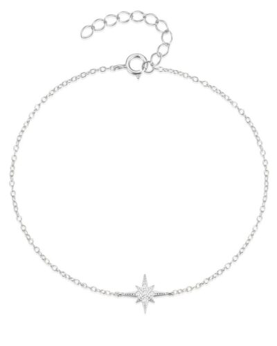Star of David Bracelet Wholesale WHITE GOLD