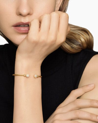 Starburst 925 Sterling Silver Cable Bracelet 3