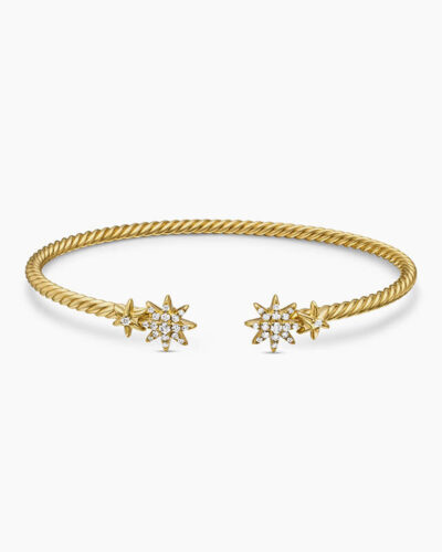 Starburst 925 Sterling Silver Cable Bracelet SHOW