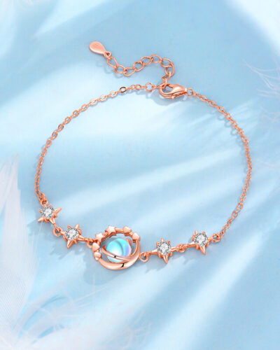 Alternatief beeld van Stars of Sky Moonstone Bracelet Sterling Silver S925
