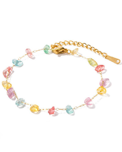 Alternativní pohled na Sweet Bulk Stainless Steel Chain with Stones Bracelets