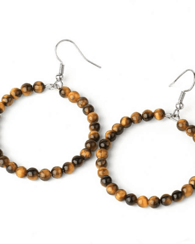 Large Chic Crystal Earrings Bead Hoops for Women Wholesale