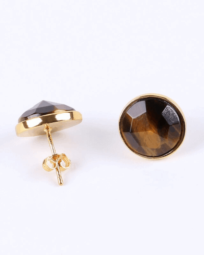 18K Gold Plated Crystal Stud Earrings Stainless Steel Earrings Bulk