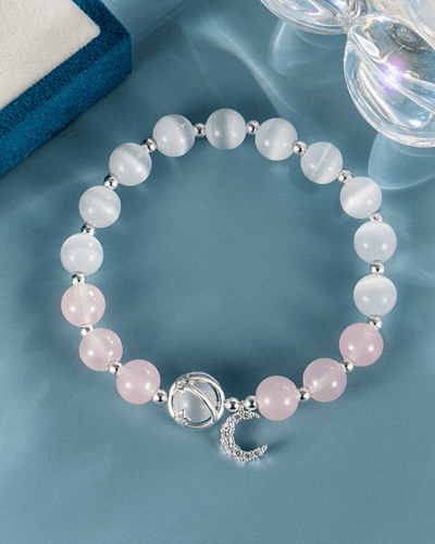 Cat Eye Stone Rose Quartz Bead Bracelet for Women Wholesale