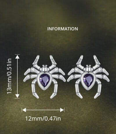 Unique S925 Silver Spider Earrings Wholesale 1
