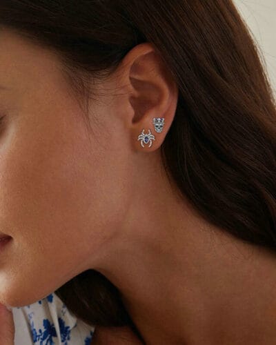 Unique S925 Silver Spider Earrings Wholesale 6