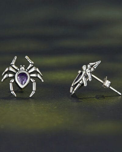 Unique S925 Silver Spider Earrings Wholesale 7