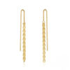 Versatile 925 Sterling Silver Tassel Drop Earrings gold plated