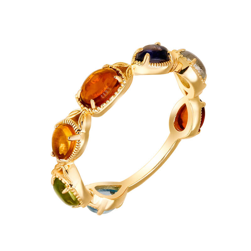 Vintage Style Citrine Ring Sterling Silver for Women show
