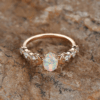 White Moonstone Crystal Opal Ring Wedding Ring Wholesale