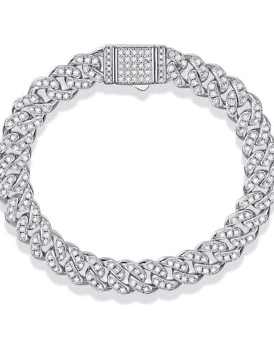 Wholesale Mens Moissanite Bracelet with 925 Sterling Silver 5