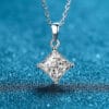 Wholesale Moissanite Pendant Necklace with Cable Chain