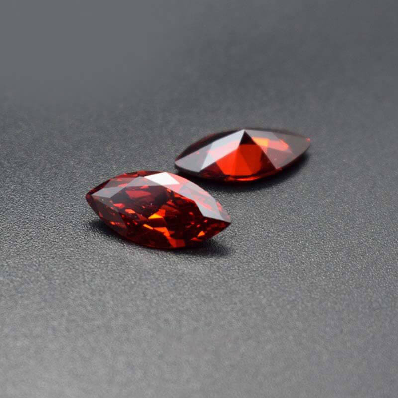 Wholesale Red Marquise Cut Moissanite Loose Stones