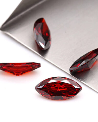 Alternatief beeld van Wholesale Red Marquise Cut Moissanite Loose Stones