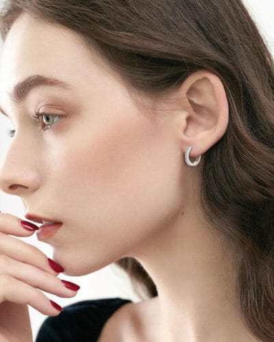 Wholesale VVS Moissanite Earrings with 925 Sterling Silver 3