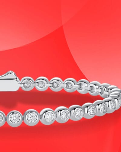 Wholesale Womens Moissanite Bracelet with 925 Sterling Silver 2