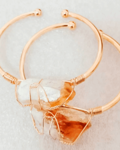 Irregular Crystal Bracelets Healing Stones Crystal Bangle Wholesale