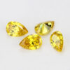 Yellow Pear Cut Moissanite Loose Stones Wholesale