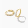 Zircon 925 Sterling Silver Hoop Earrings Wholesale SHOW GOLD