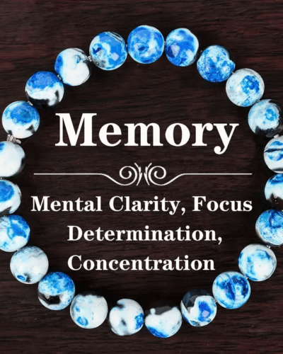 Genuine Blue Agate Stone Bracelet Jewelry Boho Style