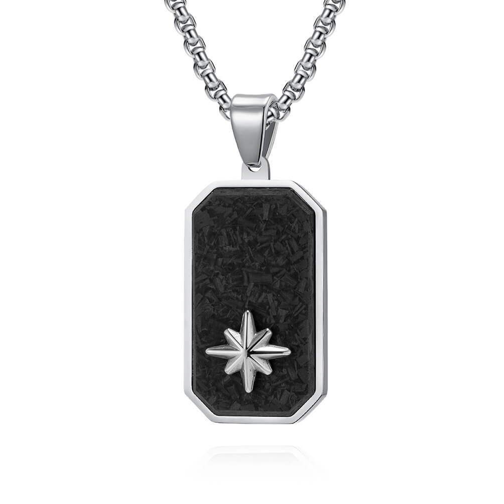 Alternative view of Cut Edge Stainless Dog Tag Chain Military Style