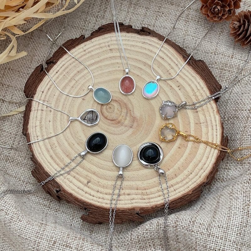 sterling silver and crystal necklace 6