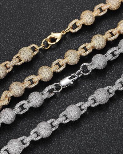 Vaihtoehtoinen näkymä 10.5mm Round Mens Zircon Bracelet Wholesale:stä