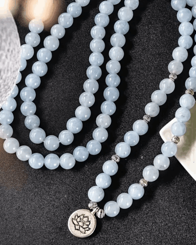 108 Mala Rose Quartz Healing Crystal Stackable Bracelet Bulk