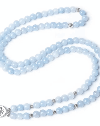 108 Mala Rose Quartz Healing Crystal Stackable Bracelet Bulk