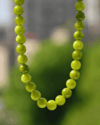 Adjustable Healing Peridot Birthstone Necklace Jewelry
