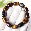 11 Beads Triple Protection Tiger Eye Stretch Bracelets Wholesale