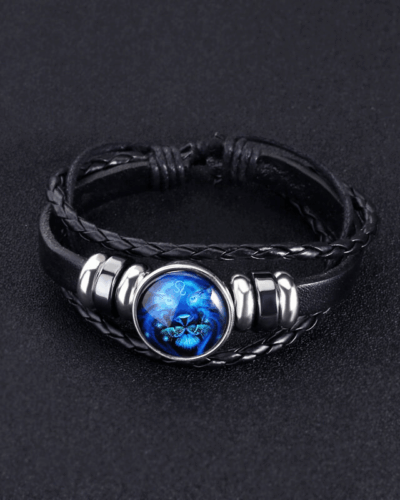 Leather Woven 12 Zodiac Signs Spirit Bracelet Unisex