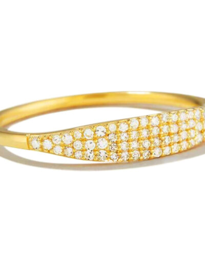 14k Gold Filled Cubic Zirconia Rings Band gold plated