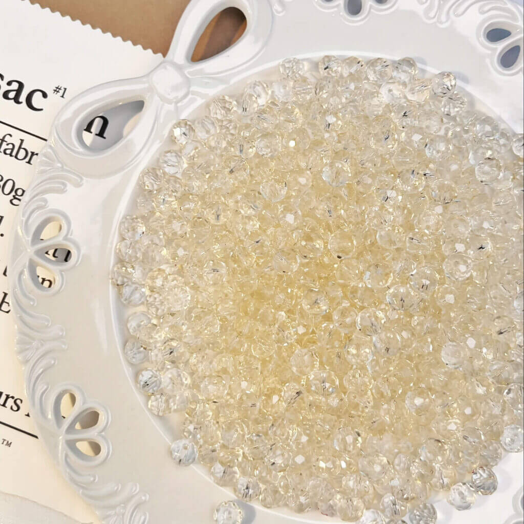 180Pcs 8*6mm Glass Rhombic Flat Beads for Jewelry Making - Afbeelding 4