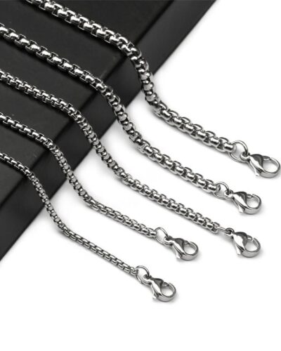 2-3mm Pearl Chain Steel Chain Necklace Wholesale