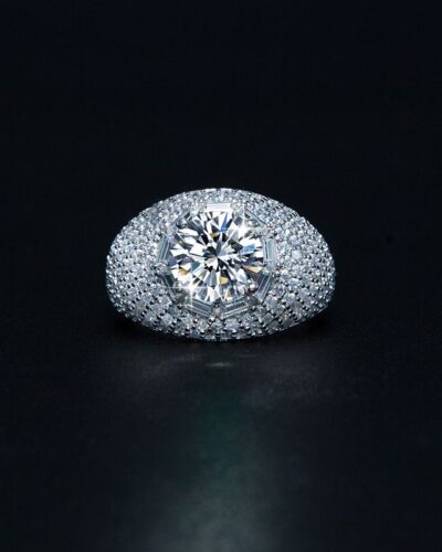 3ct Moissanite Ring with 925 Sterling Silver Wholesale