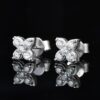 4-Leaf Clover Moissanite Earring with 925 Sterling Silver