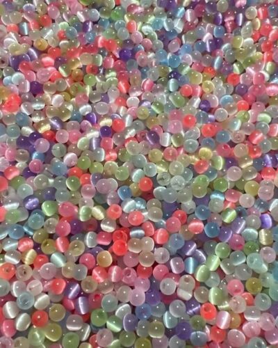 4mm 300Pcs Cat's Eye Glass Beads Wholesale show