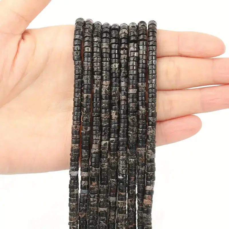 4x2mm Natural Sediment Jasper Beads Crystal Rondelle Beads Bulk - Görüntü 10