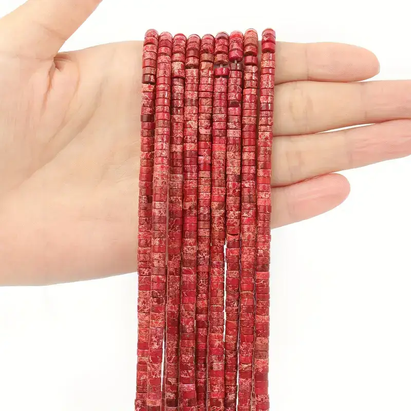 4x2mm Natural Sediment Jasper Beads Crystal Rondelle Beads Bulk - Görüntü 15