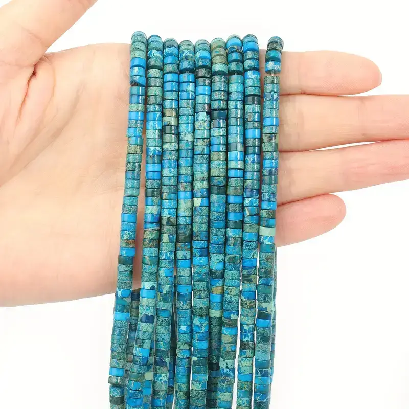 4x2mm Natural Sediment Jasper Beads Crystal Rondelle Beads Bulk - Görüntü 18