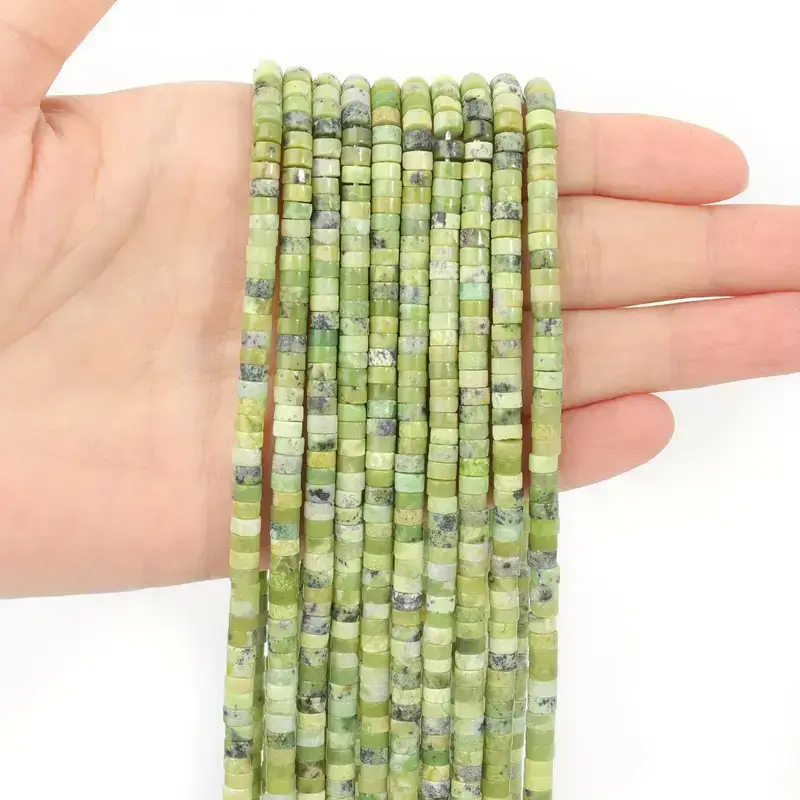 4x2mm Natural Sediment Jasper Beads Crystal Rondelle Beads Bulk - Görüntü 13