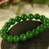 Reiki Meditation Green Jasper Beaded Stretch Bracelet